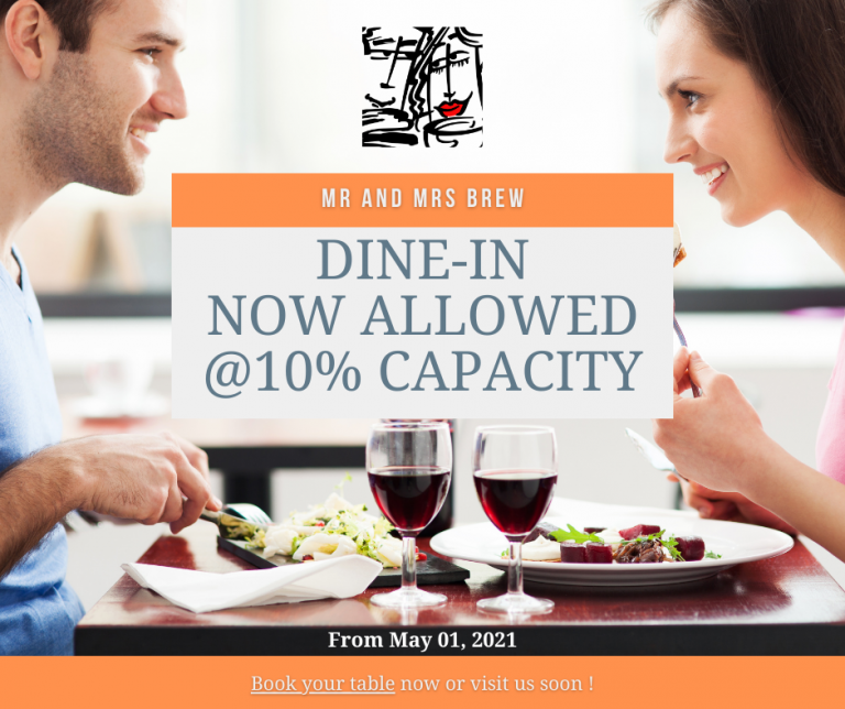 Dine-in Now At 10%